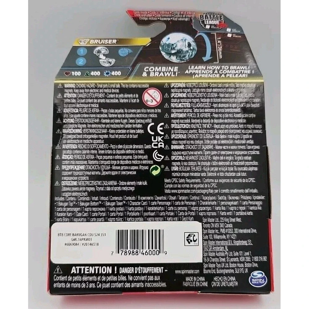 Bakugan 3.0 Diamond Titanium Bruiser Wave 3 Brand‎ New Sealed